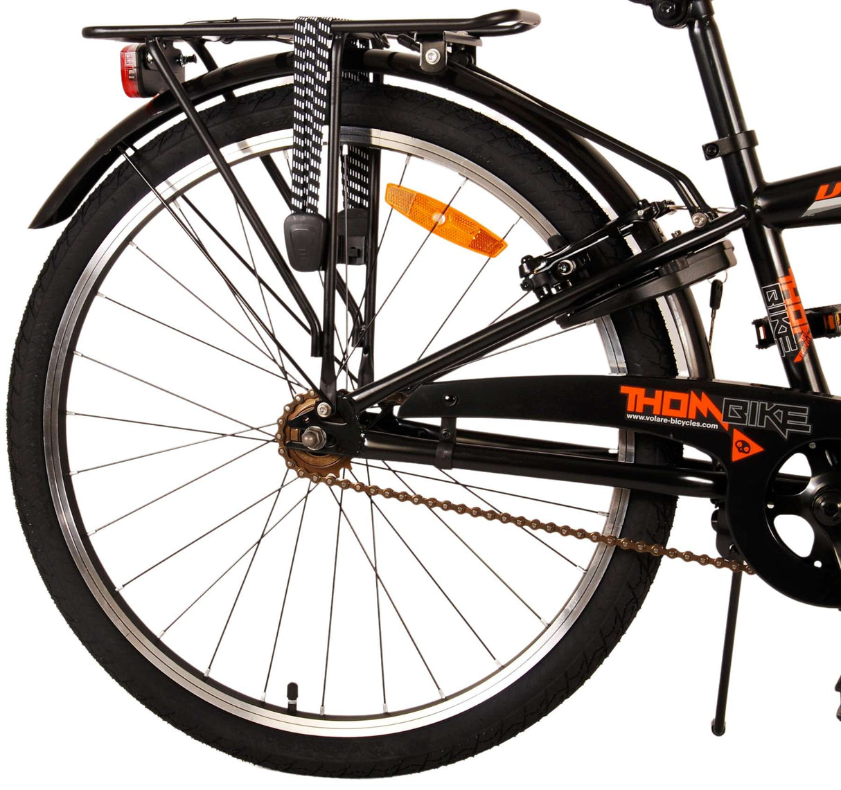 Volare Thombike Children's Bike Boys 24 pouces Black Orange Two Hand freins