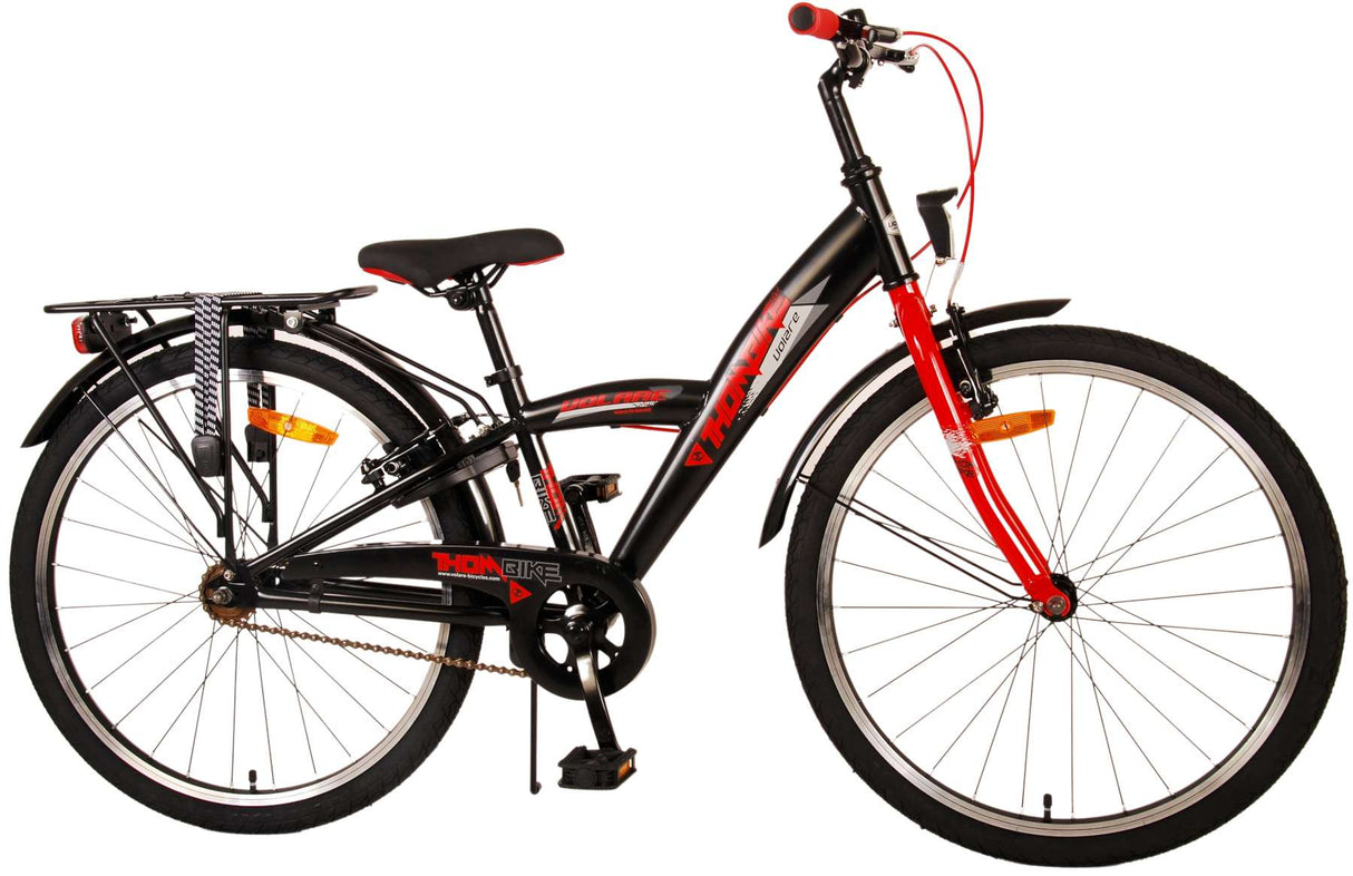 Volare Thombike Children's Bike - Boys - 24 pouces - Black Red - deux freins à main