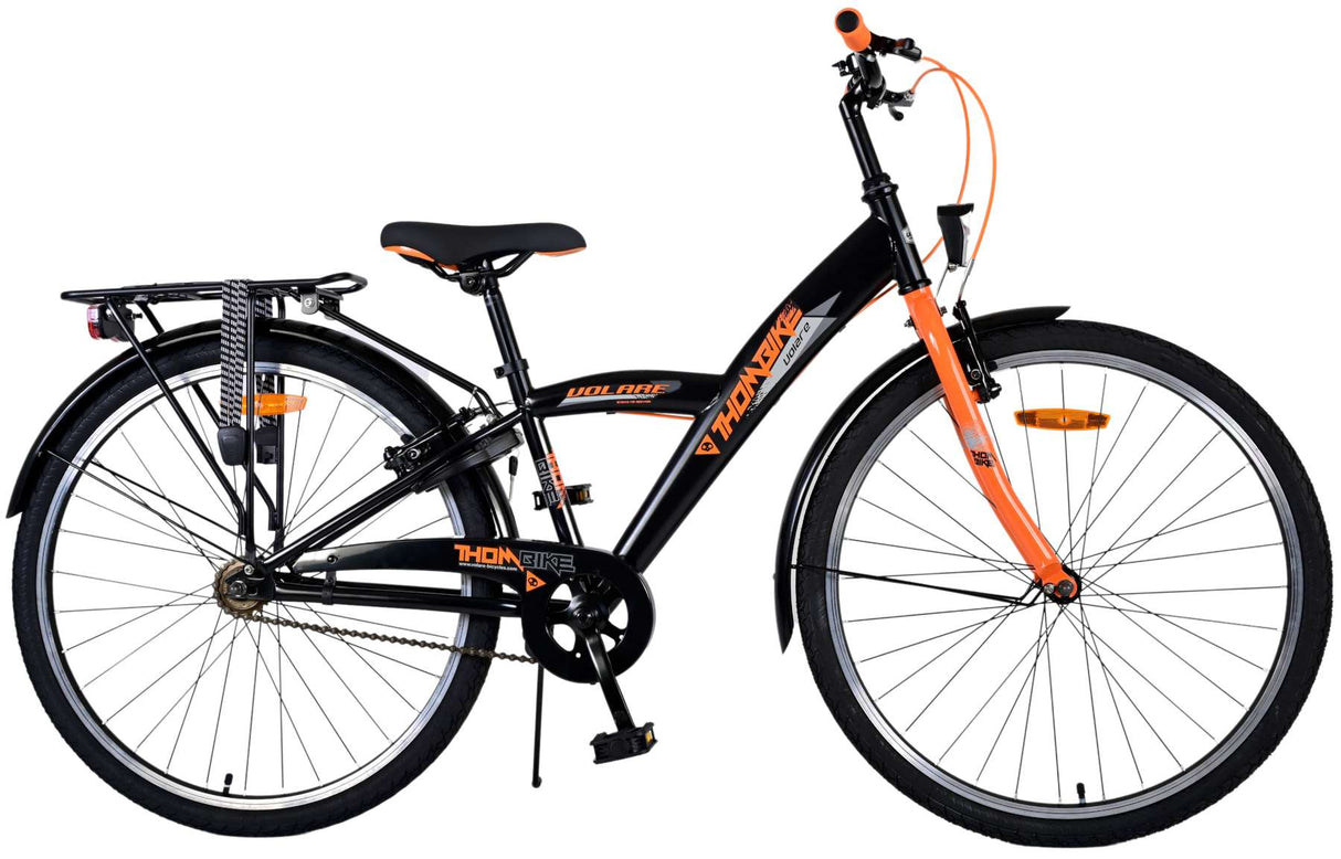 Volare Thombike Children's Bike Boys 26 pouces Black Orange Two Hand freins