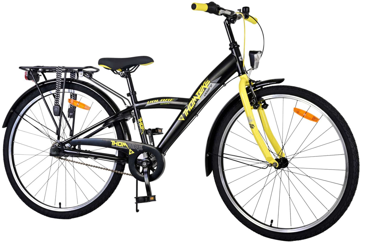 Volare Thombike Children's Bike Boys 26 pouces Black Yellow3 Gears