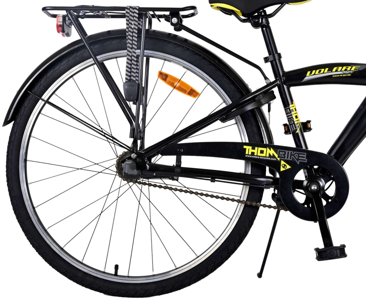Volare Thombike Children's Bike Boys 26 pouces Black Yellow3 Gears
