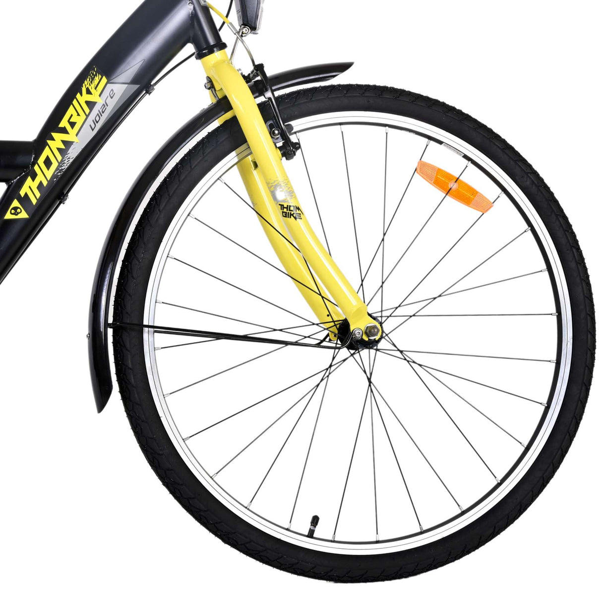 Volare Thombike Children's Bike Boys 26 pouces Black Yellow3 Gears