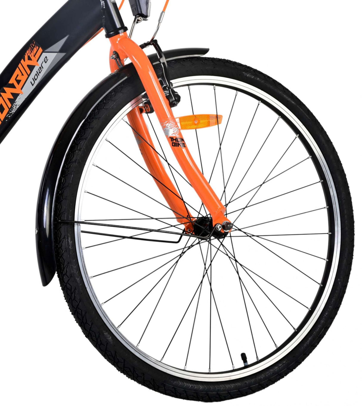 Volare Thombike Children's Bike Boys 26 pouces Black Orange Two Hand freins