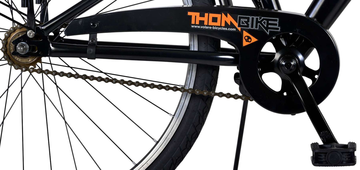 Volare Thombike Children's Bike Boys 26 pouces Black Orange Two Hand freins