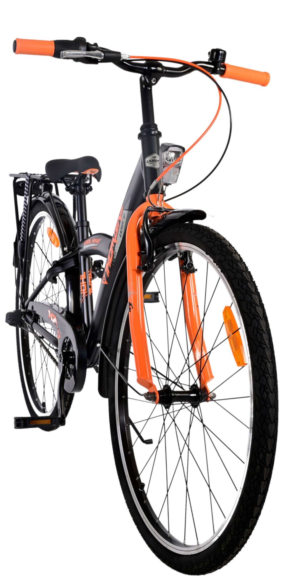 Volare Thombike Children's Bike Boys 26 pouces Black Orange 3 Gears