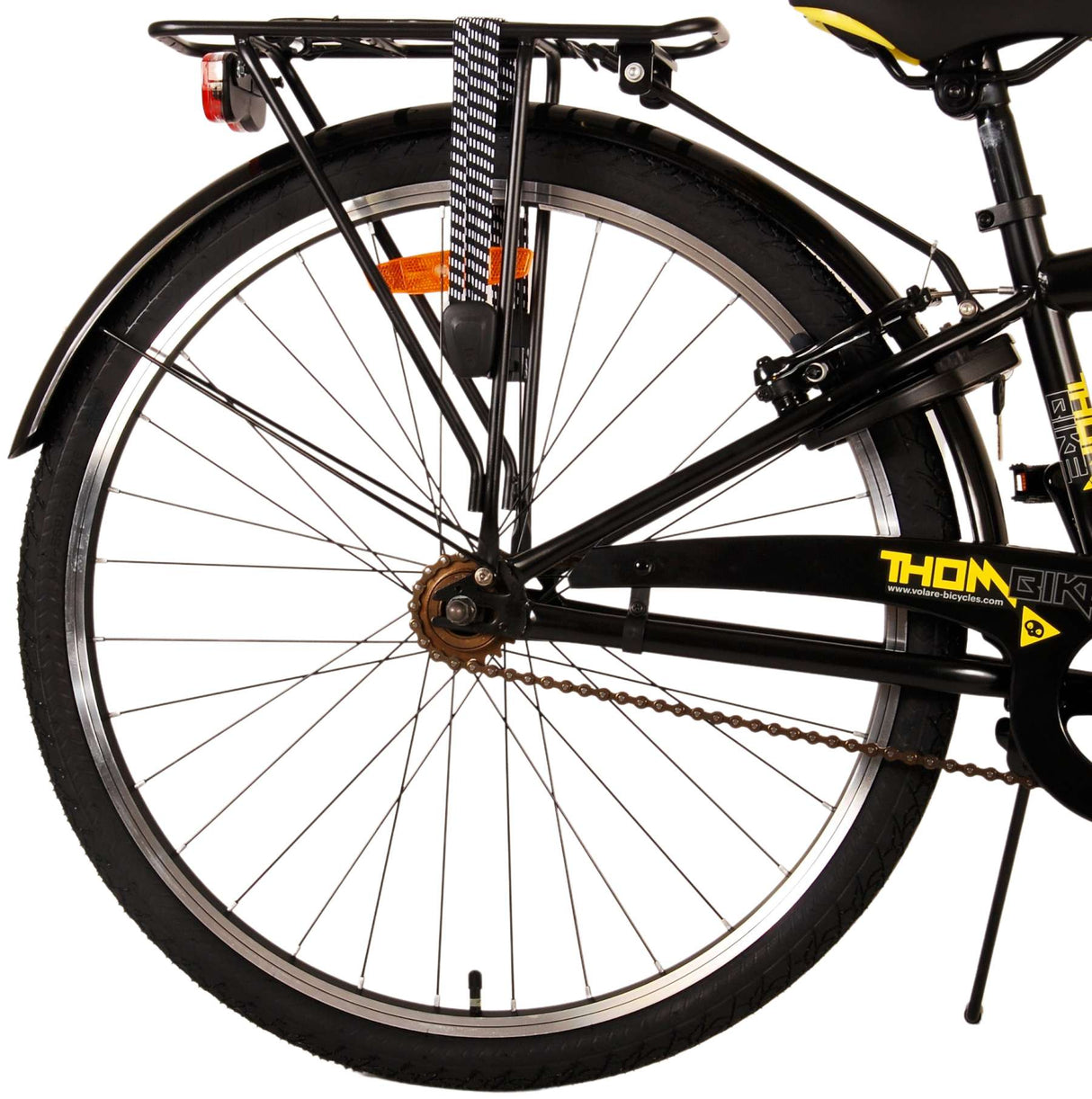 Volare Thombike Children's Bike - Boys - 26 pouces - Jaune noir - Freins à deux mains