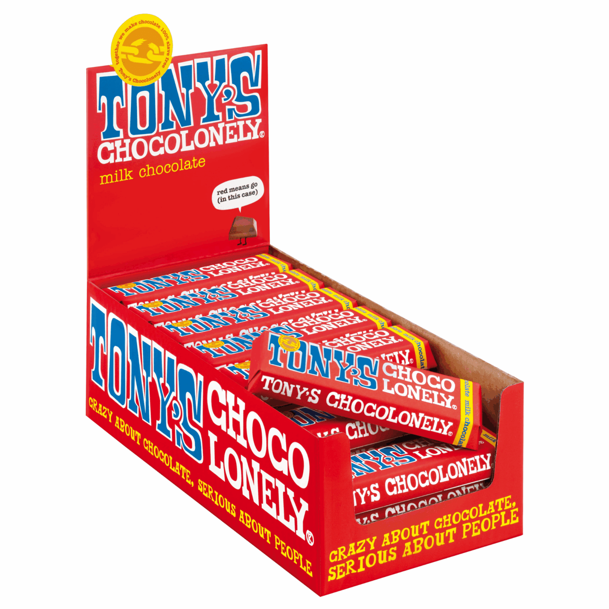 Chocolat au lait chocolatély Tony's (35x 50gr)