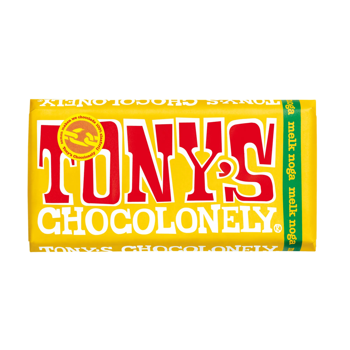 Tony's Chocolonely barre de nougat au chocolat au lait (15x 180gr)