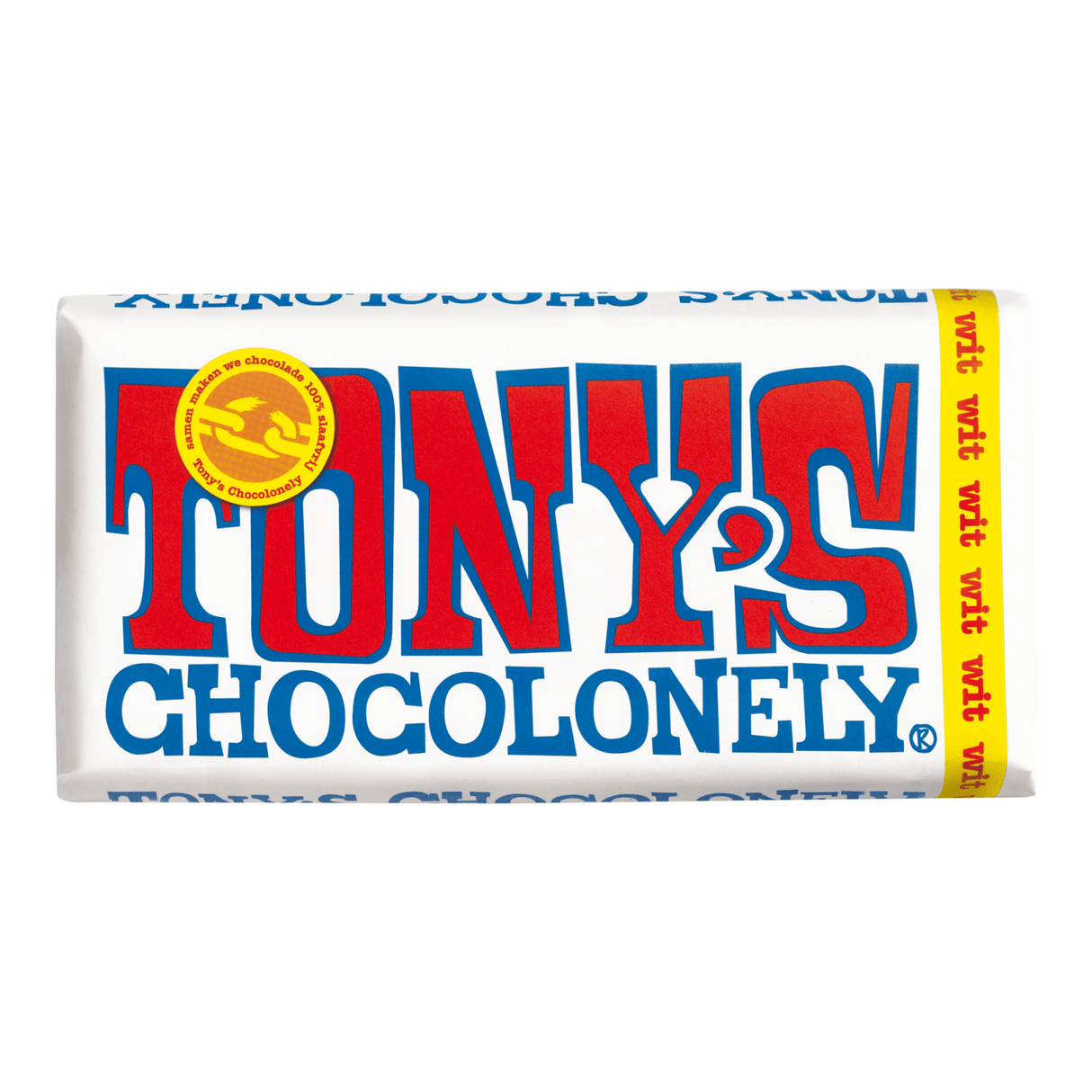 Tony's chocolonely barre de chocolat blanc (15x 180gr)