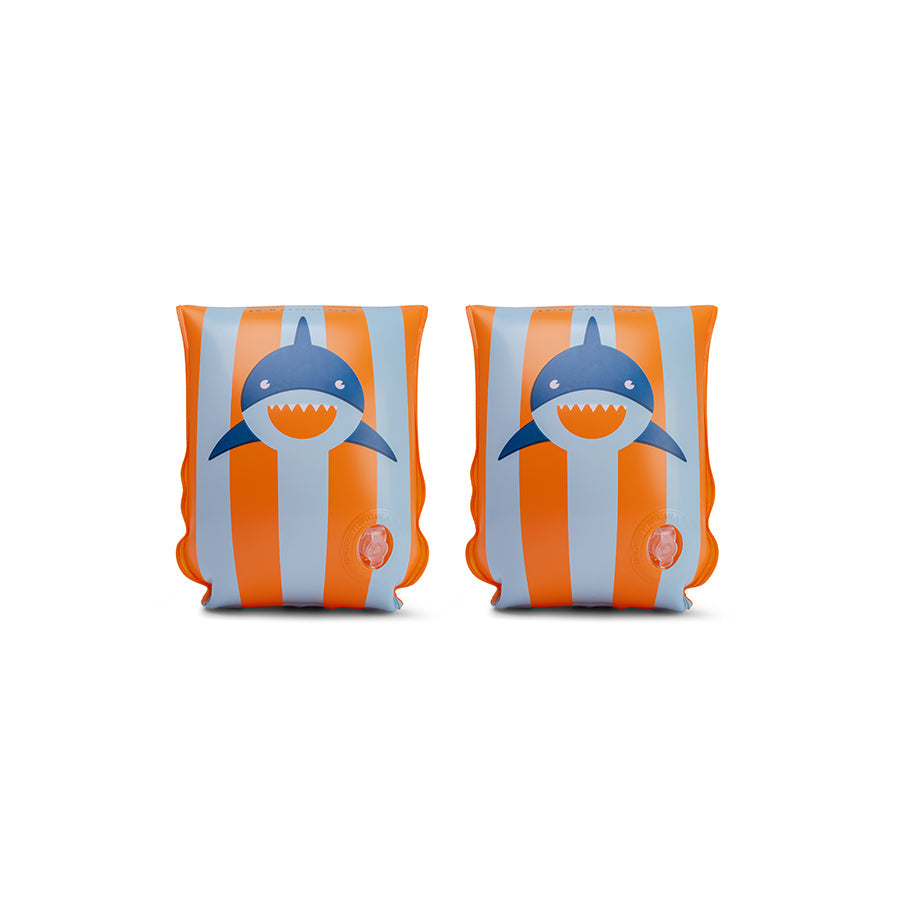 Requin tropical | brassards de natation bleu orange 2-6 ans
