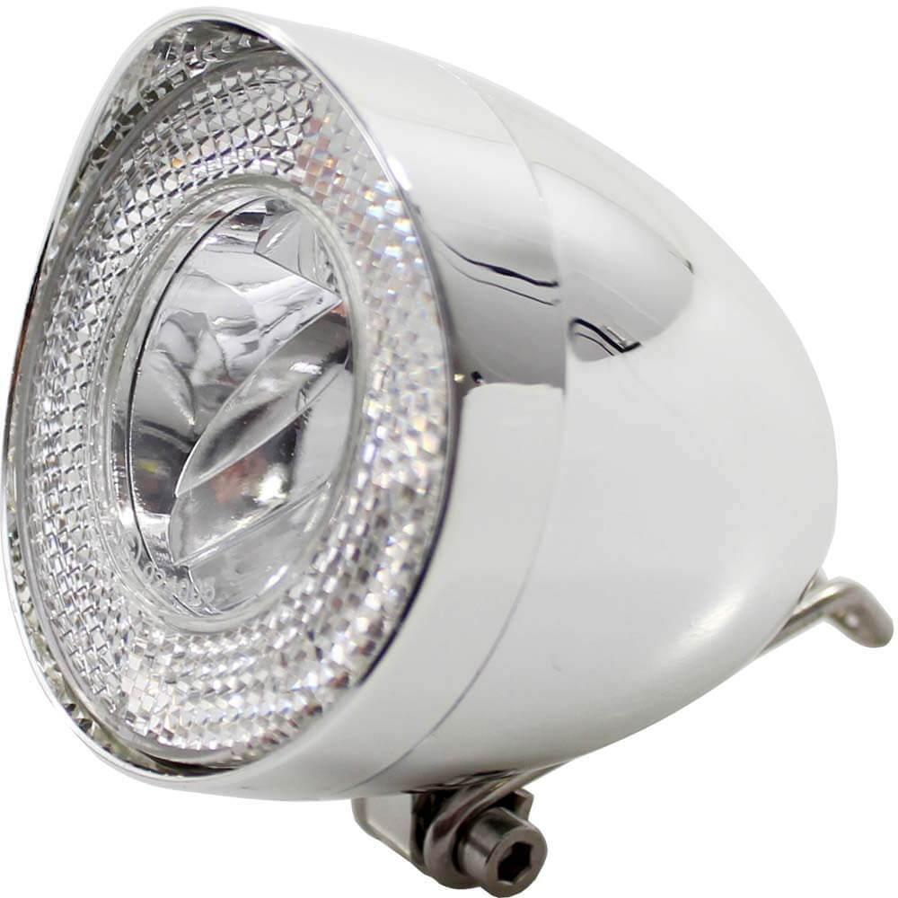 Phare Union UN-4930 Dynamo rétro 40 lux chromé