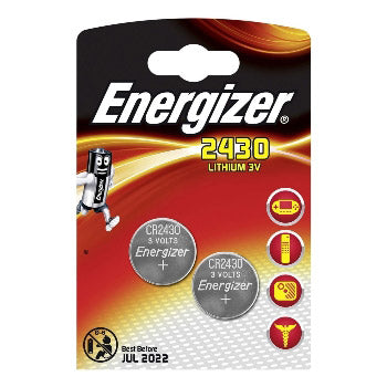 Energizer lithium 3v cr2430 blister 2 pièces