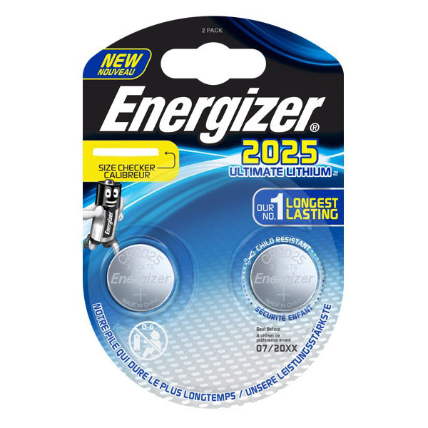 Enerdis Energizer Ultimate Lithium 3V CR2025 Blister 2 pièces