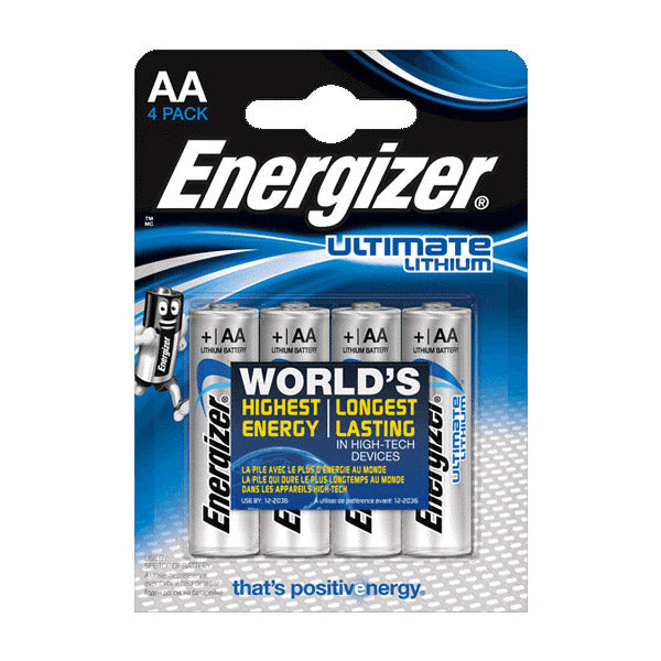 Energizer ultime lithium LR6 AA blister 4 pièces