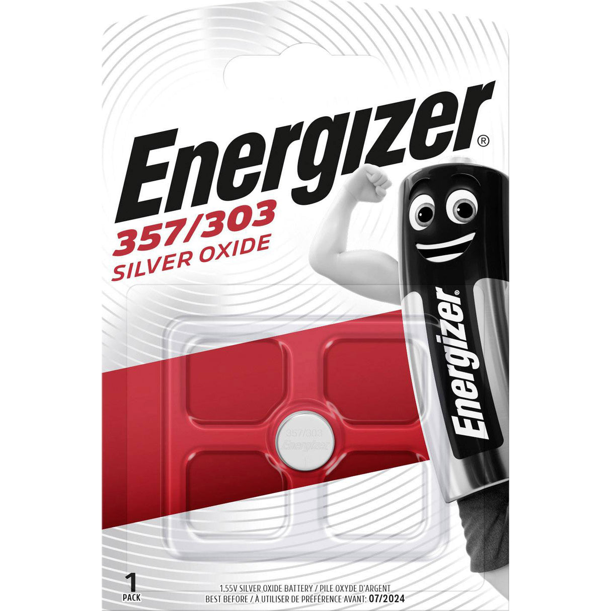 Energizer SR44 SR1154 W Pile bouton 1,55 V 357 303 blister