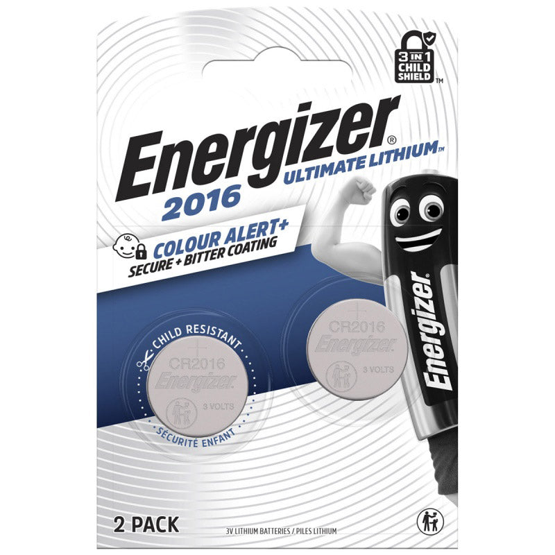 Enerdis pile bouton électrificateur ultime lithium 3v cr2016 (2pcs)