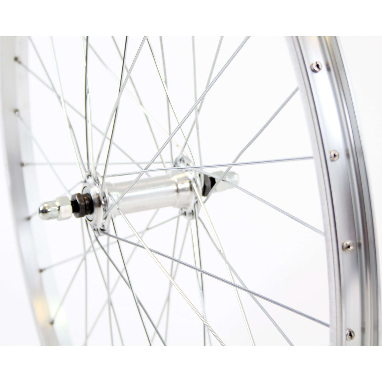 Roue avant Roland 26 x 1,75 fixe argent zinc spk