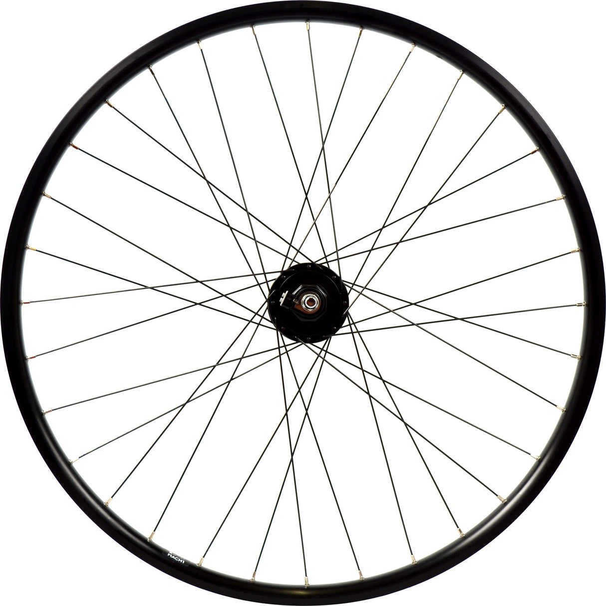 Roue avant Velox mach1 m910 28 shimano dyn. disque noir