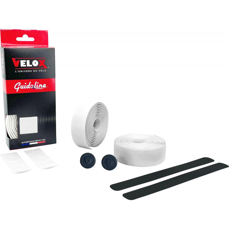 Guidon Velox ultra grip 2.5 blanc (2pcs)