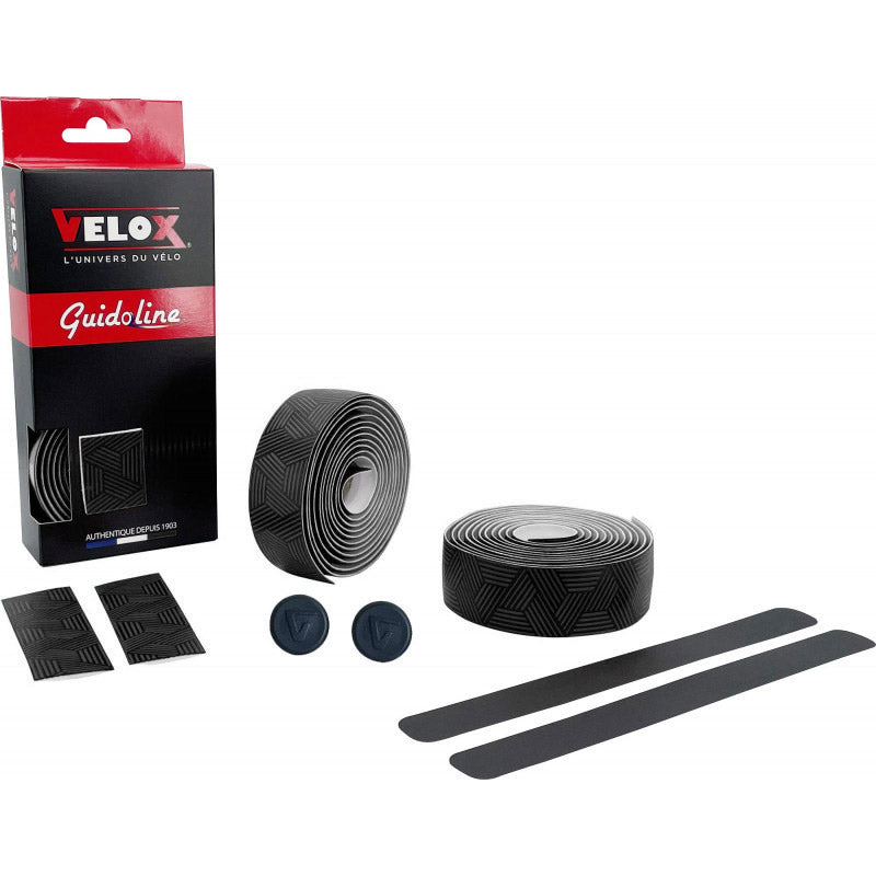 Guidon Velox ultra grip 2.5 noir (2pcs)
