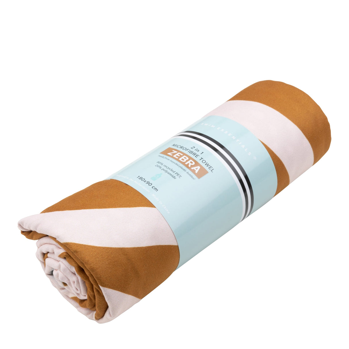Rayures vibrantes | serviette microfibre blanc orange 180 x 90 cm