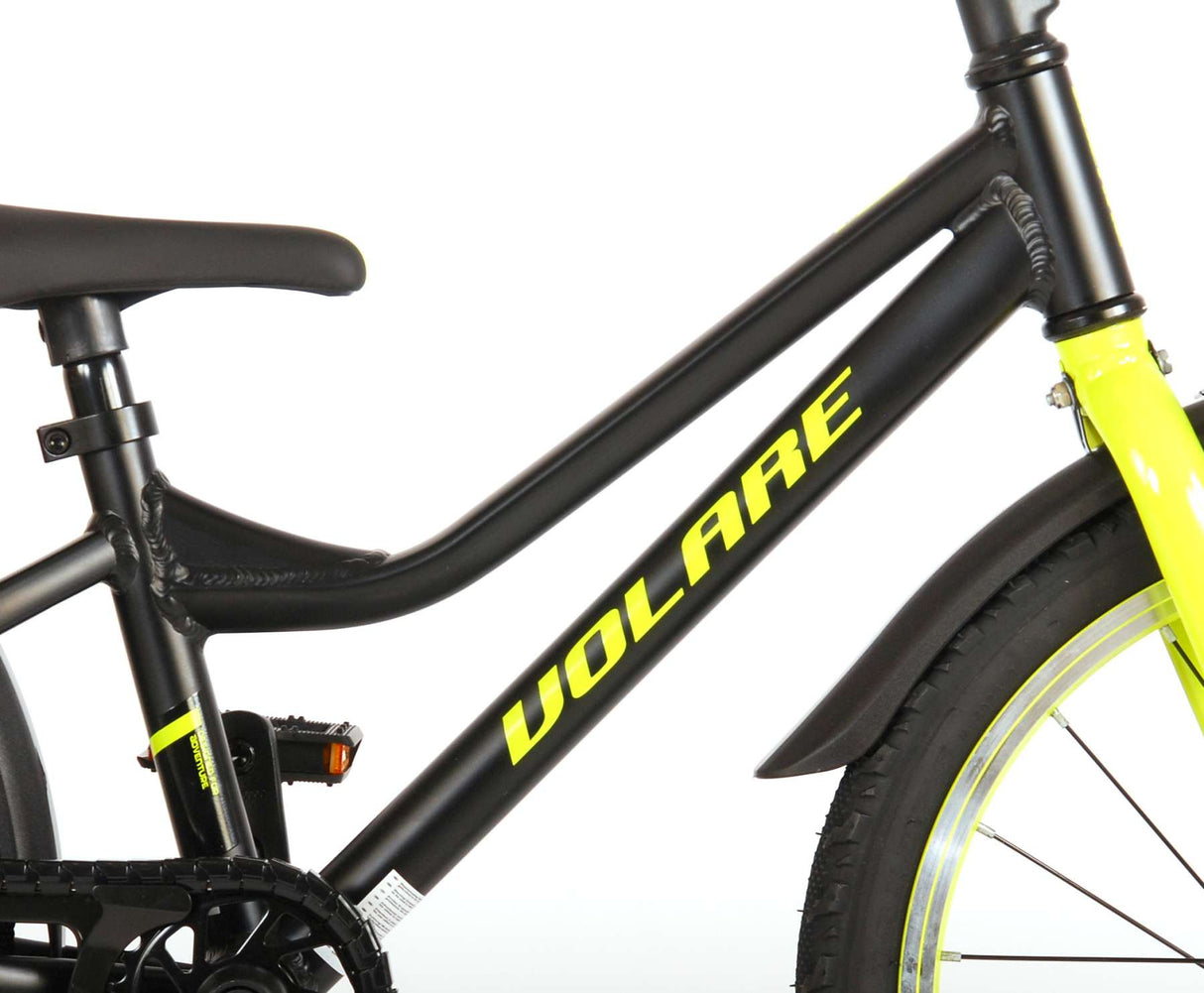 Volare Blaster Children's Bike Boys 18 pouces Black Yellow Green Prime Collection