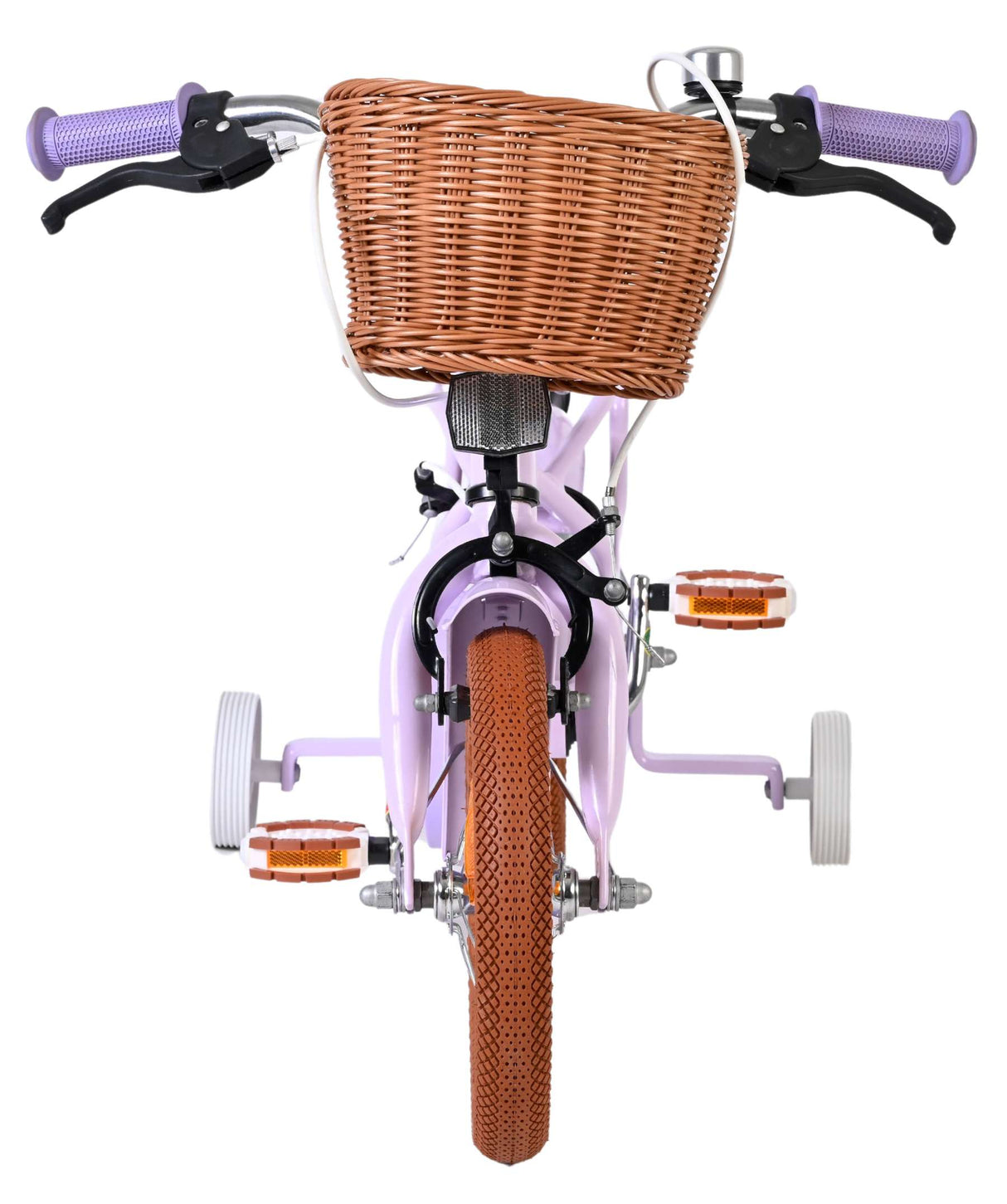 Vélo pour enfants Volare Ashley - filles - 12 pouces - lilas - deux freins à main