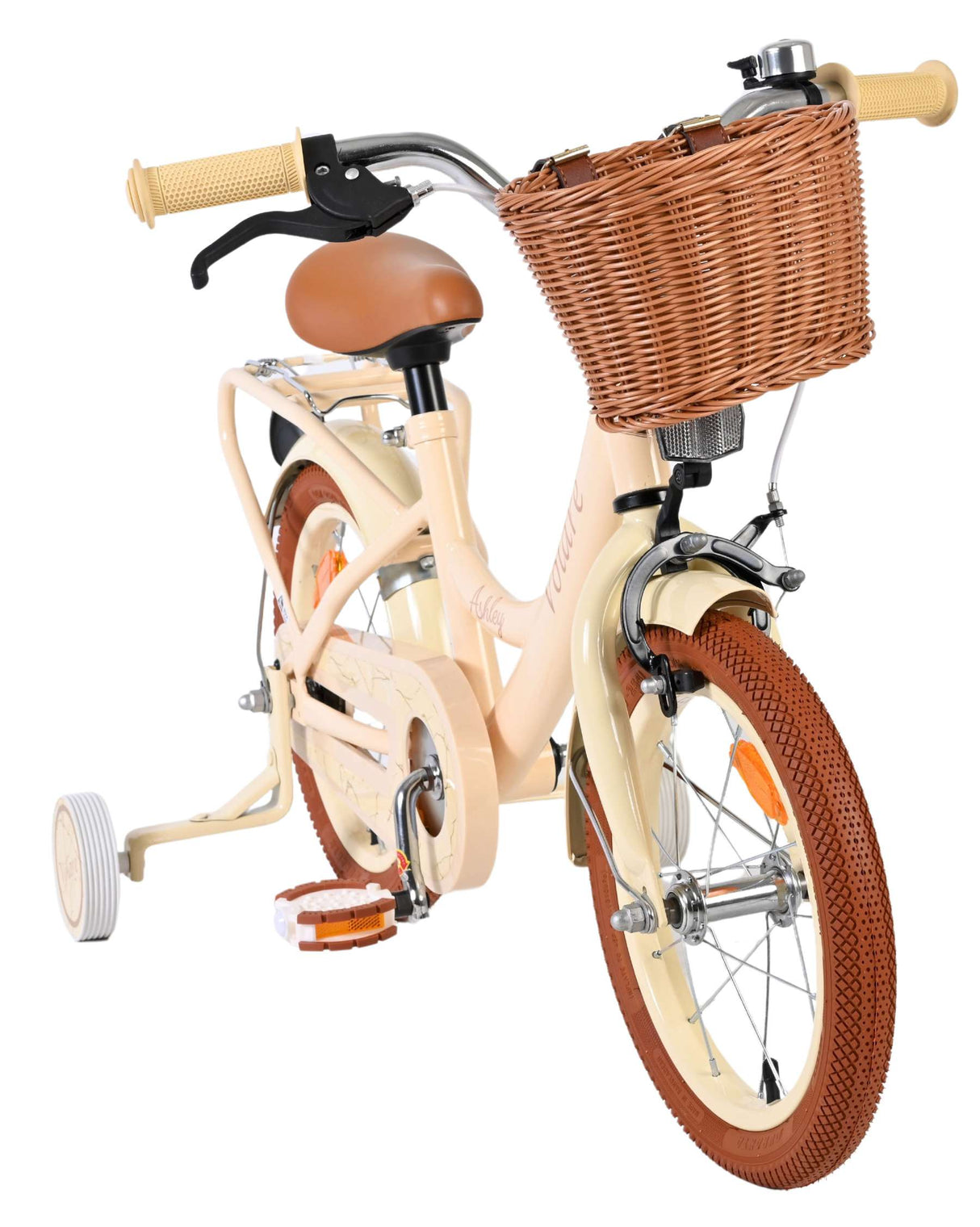 Vélo pour enfants Volare Ashley - filles - 14 pouces - crème