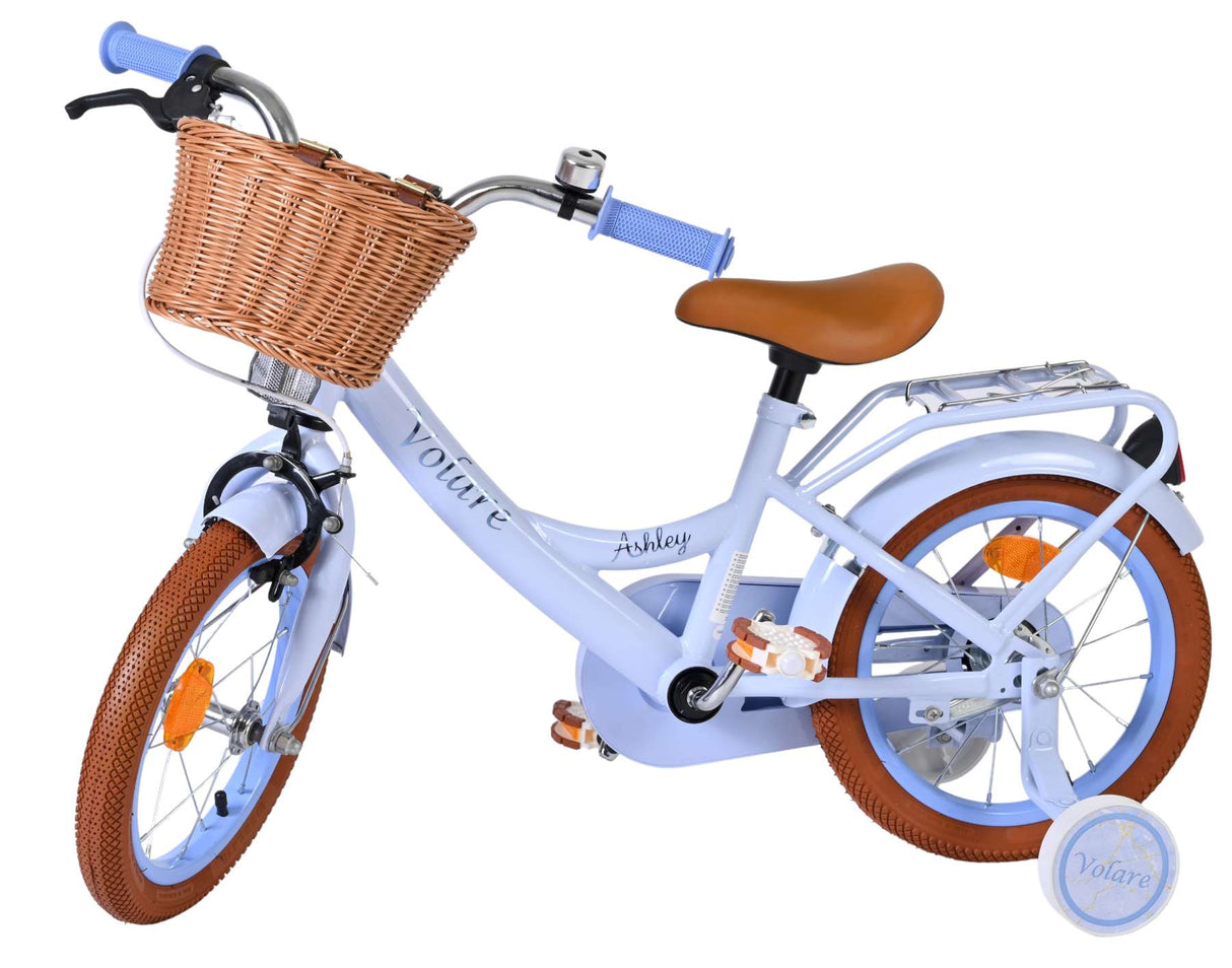 Vélo pour enfants Volare Ashley - filles - 14 pouces - bleu pastel