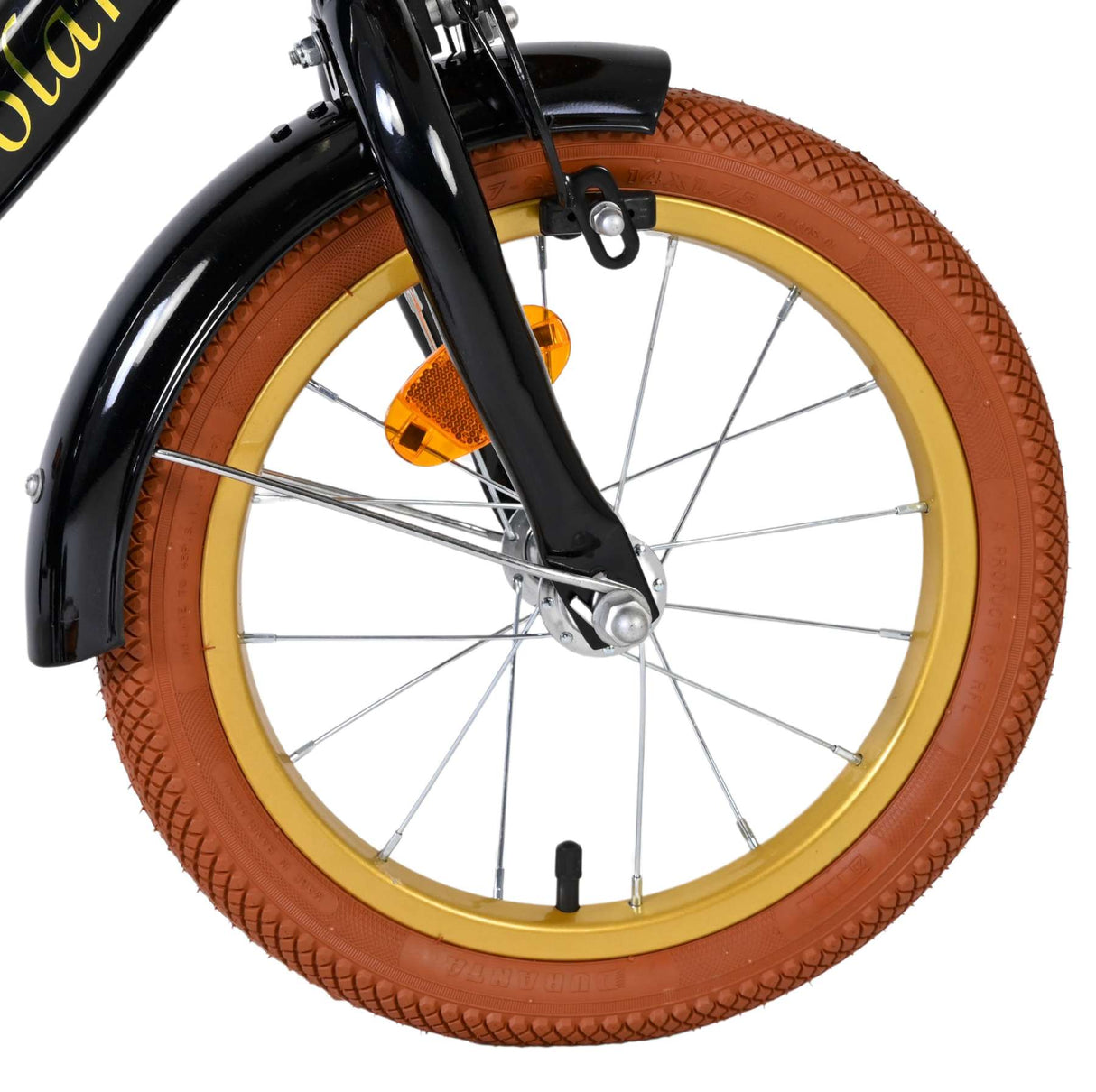 Vélo pour enfants Volare Ashley - filles - 14 pouces - noir - deux freins à main