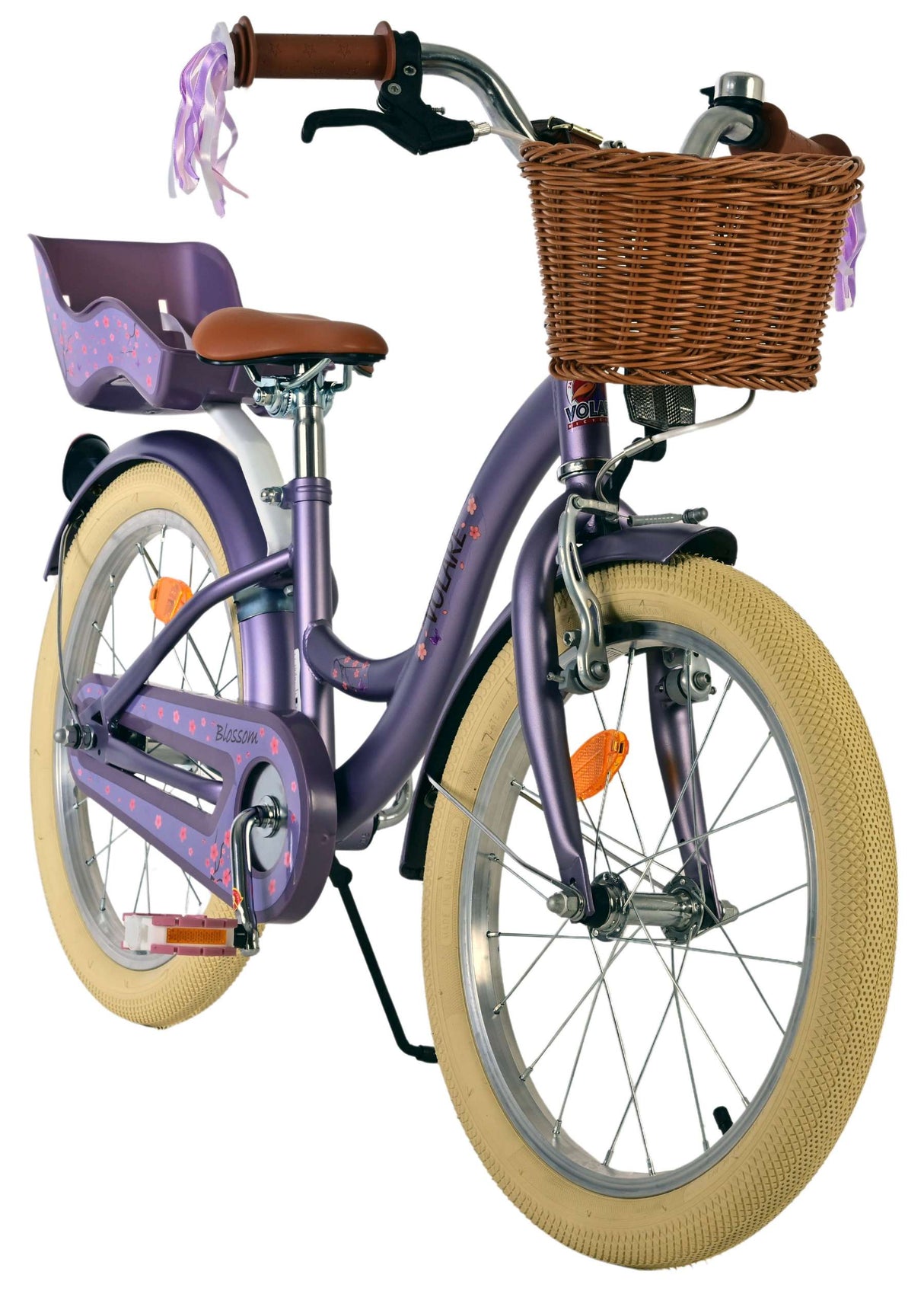 Vélo pour enfants Volare Blossom - filles - 18 pouces - violet