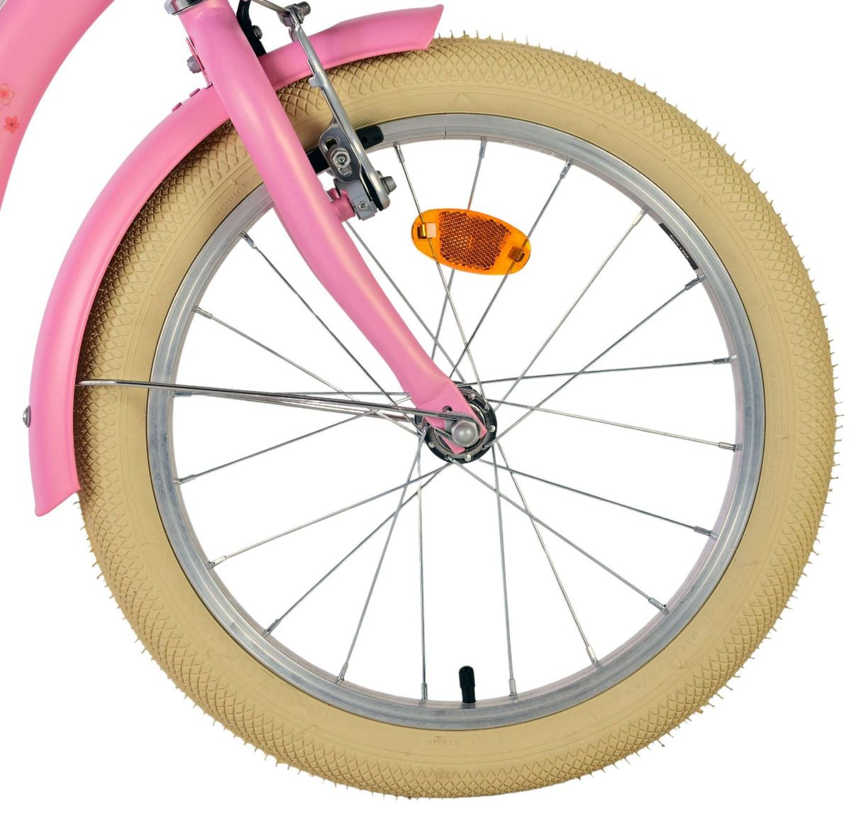 Vélo pour enfants Volare Blossom - filles - 18 pouces - rose - deux freins à main