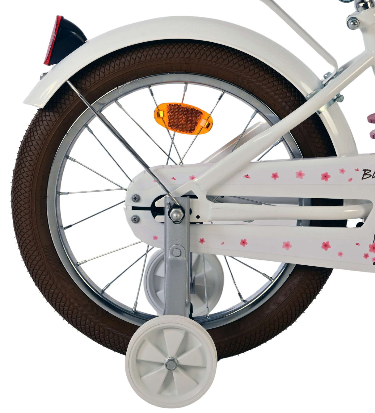 Vélo enfant Volare Blossom - filles - 16 pouces - blanc