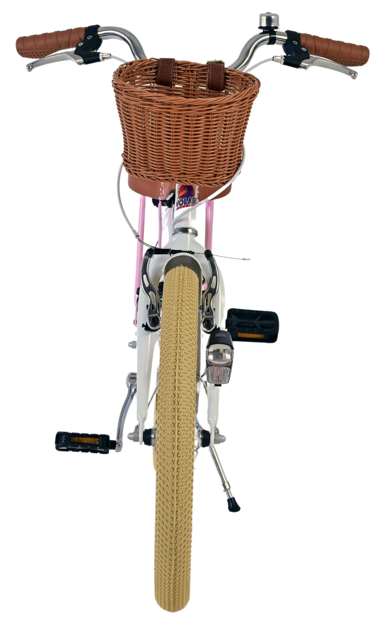 Vélo pour enfants Volare Blossom - filles - 20 pouces - blanc - deux freins à main