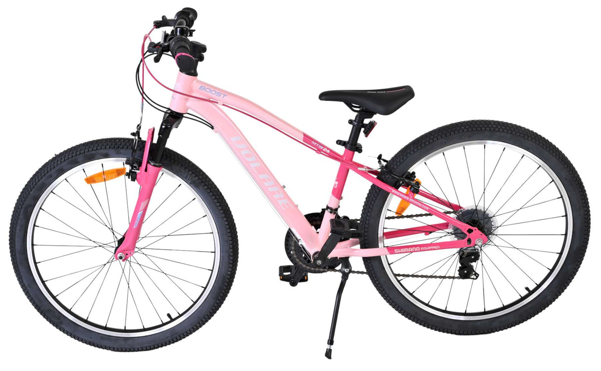 Volare boost kinderfiets - 24 inch - roze - 21 speed