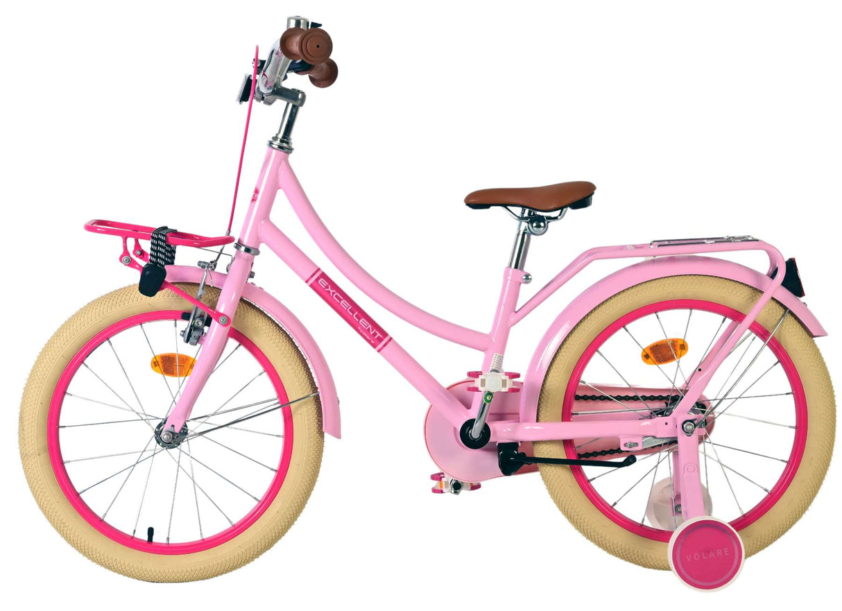 Excellent vélo pour enfants Volare - filles - 18 pouces - rose - assemblé à 95%