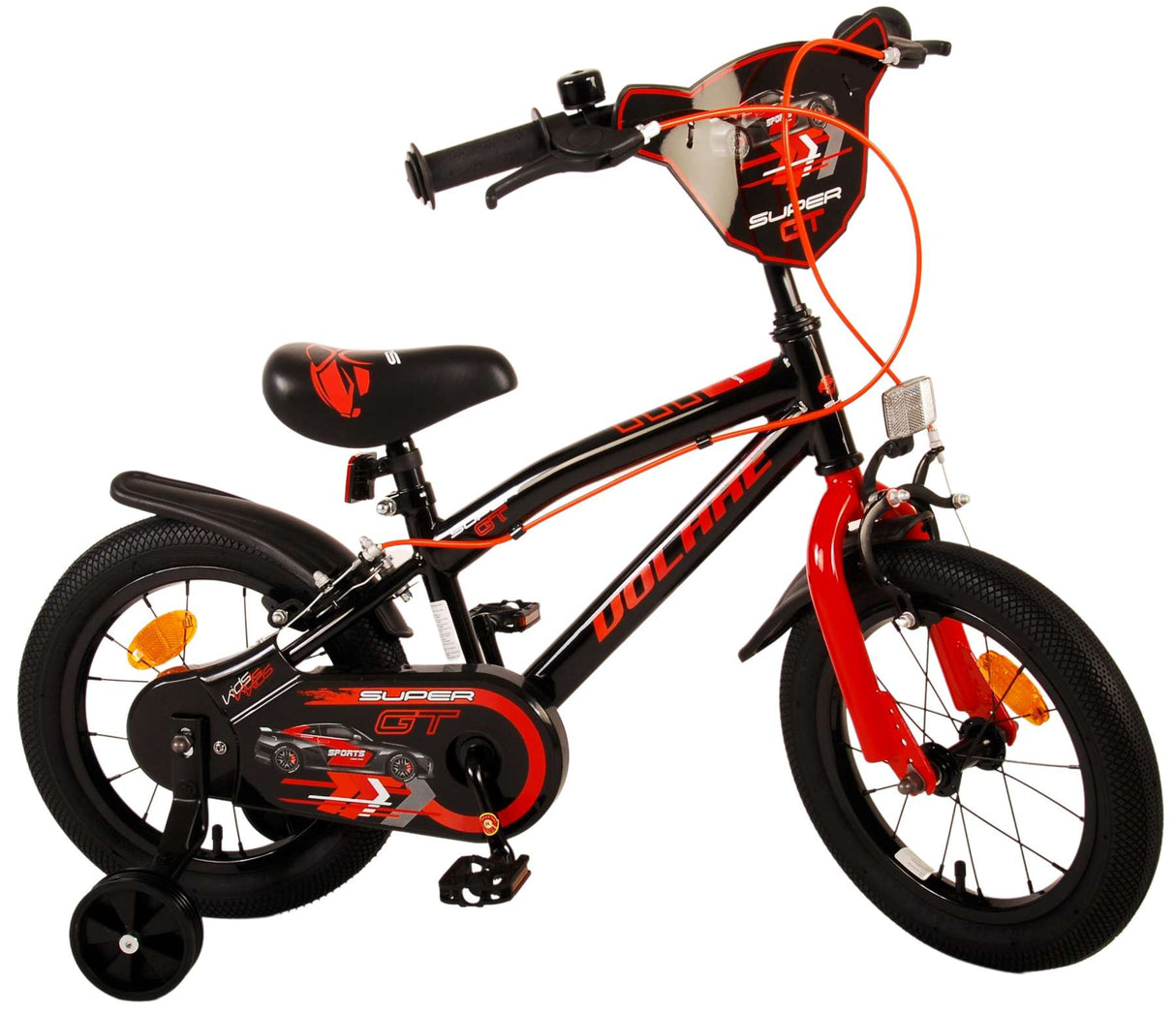 Volare Super GT Children's Bike Boys 14 pouces rouges Two Hand freins
