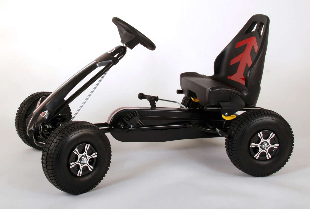 Voiture de course Volare Go Kart - Garçons - Grand - Pneus - Noir
