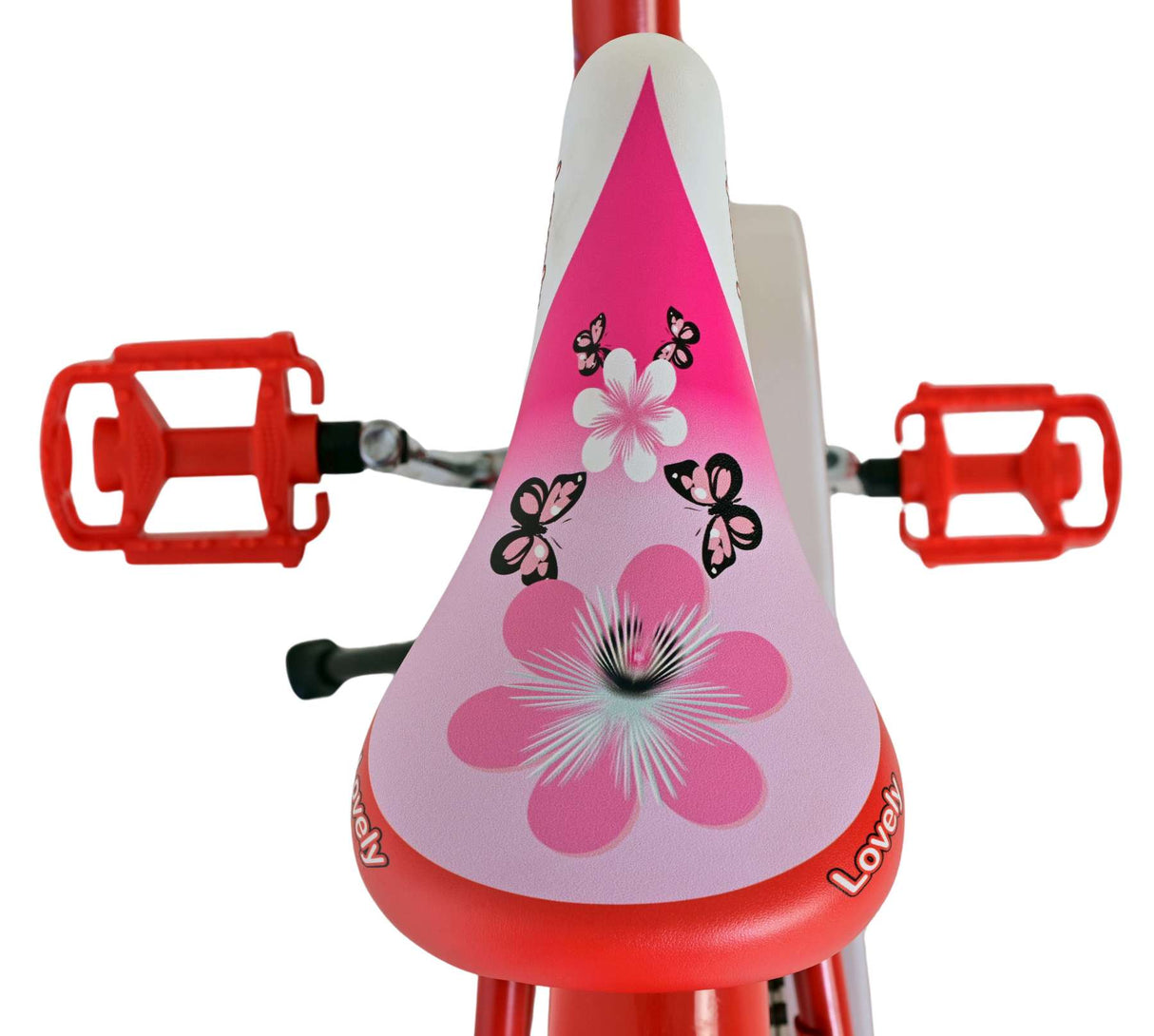 Joli vélo pour enfants Volare - filles - 18 pouces - rouge blanc