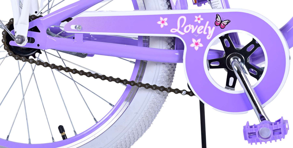 Volare joli vélo pour enfants - filles - 20 pouces - violet