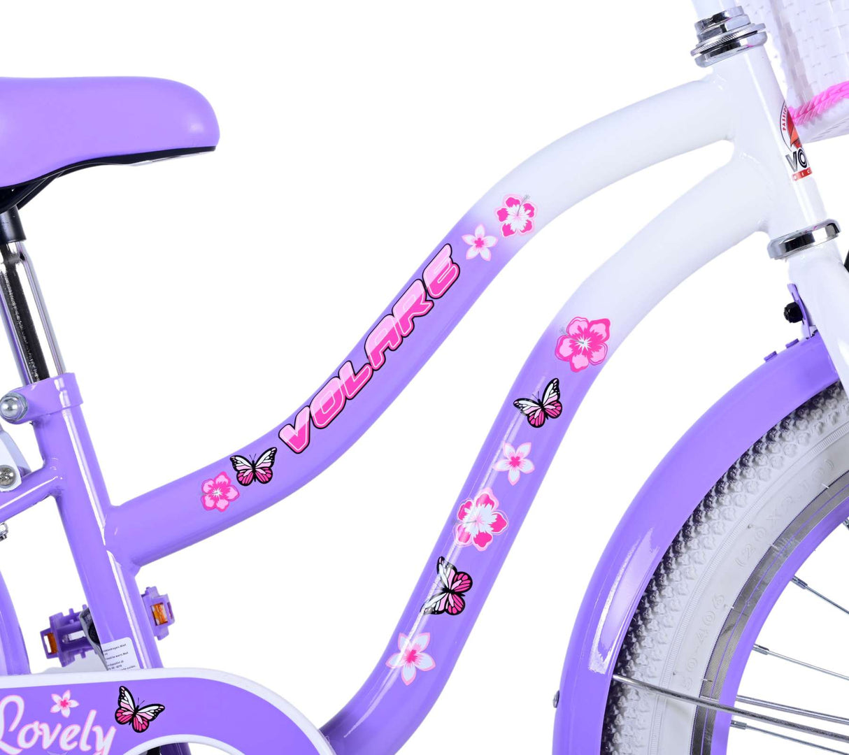 Volare joli vélo pour enfants - filles - 20 pouces - violet