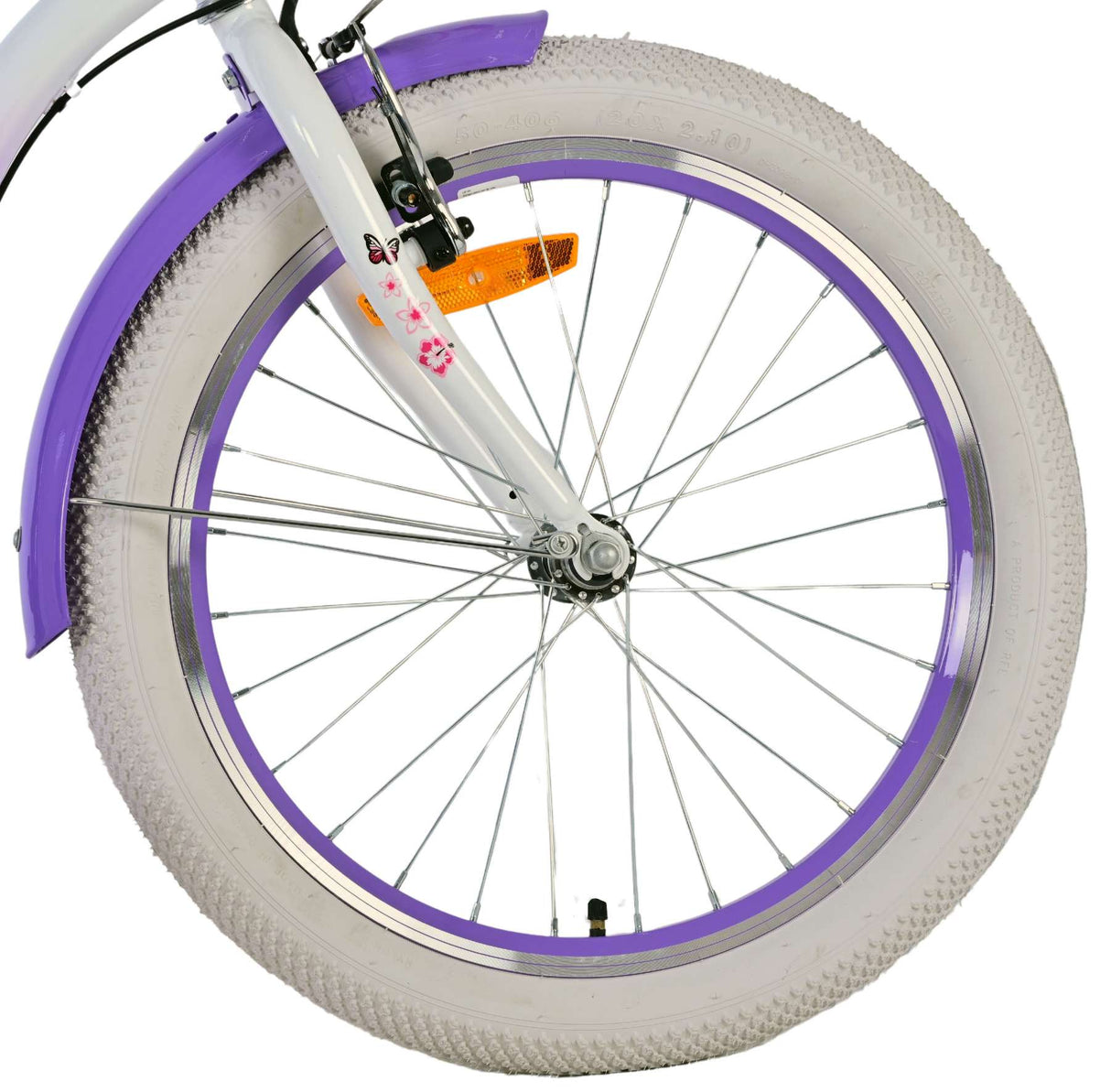 Volare joli vélo pour enfants - filles - 20 pouces - violet - 3 vitesses