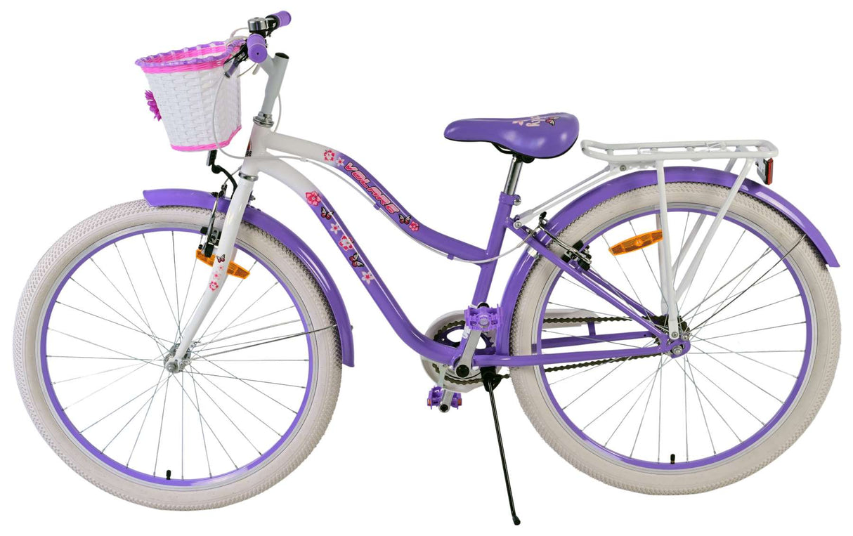 Volare joli vélo pour enfants - filles - 26 pouces - violet - deux freins à main