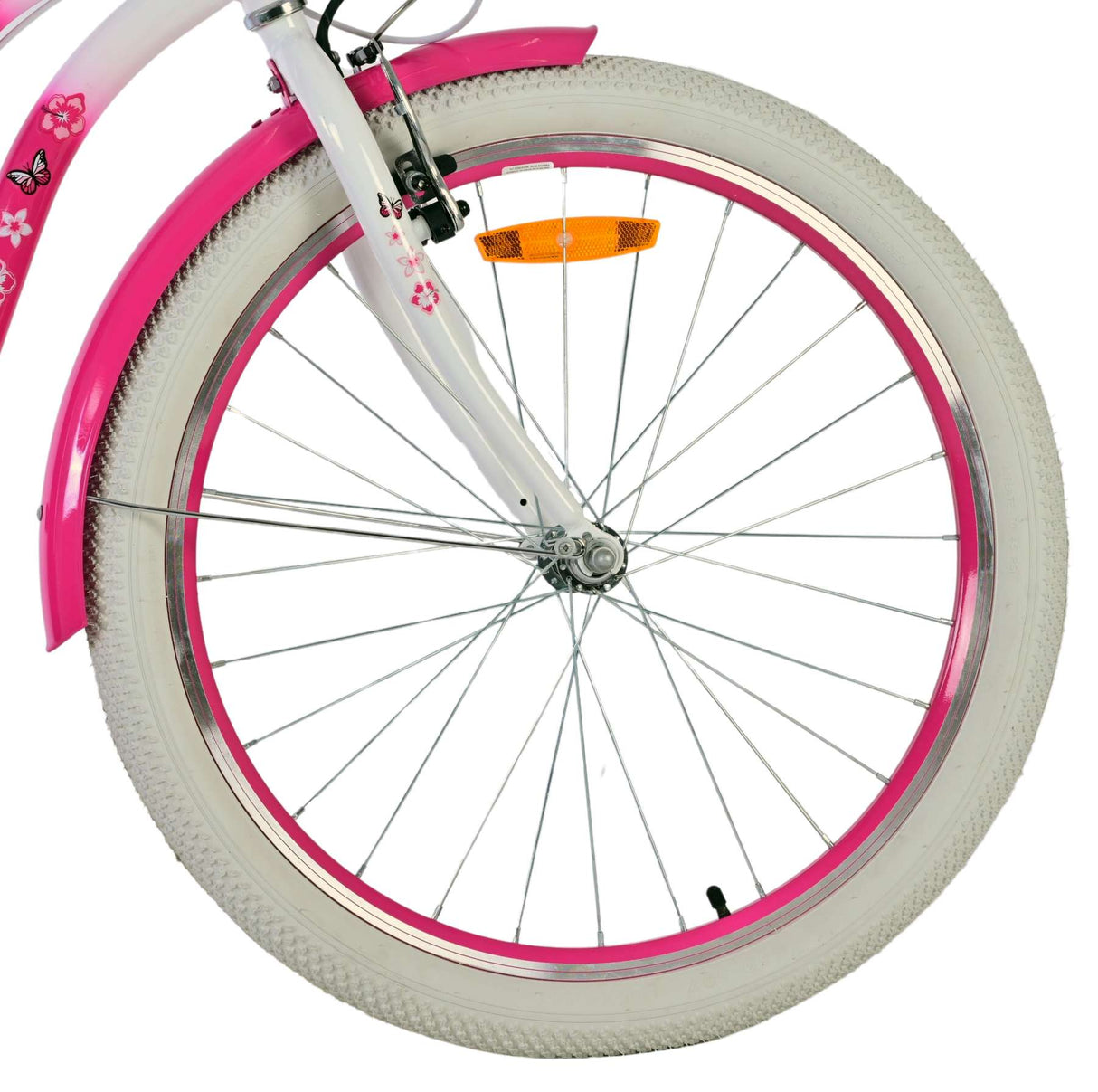 Volare joli vélo pour enfants - filles - 24 pouces - rose - deux freins à main