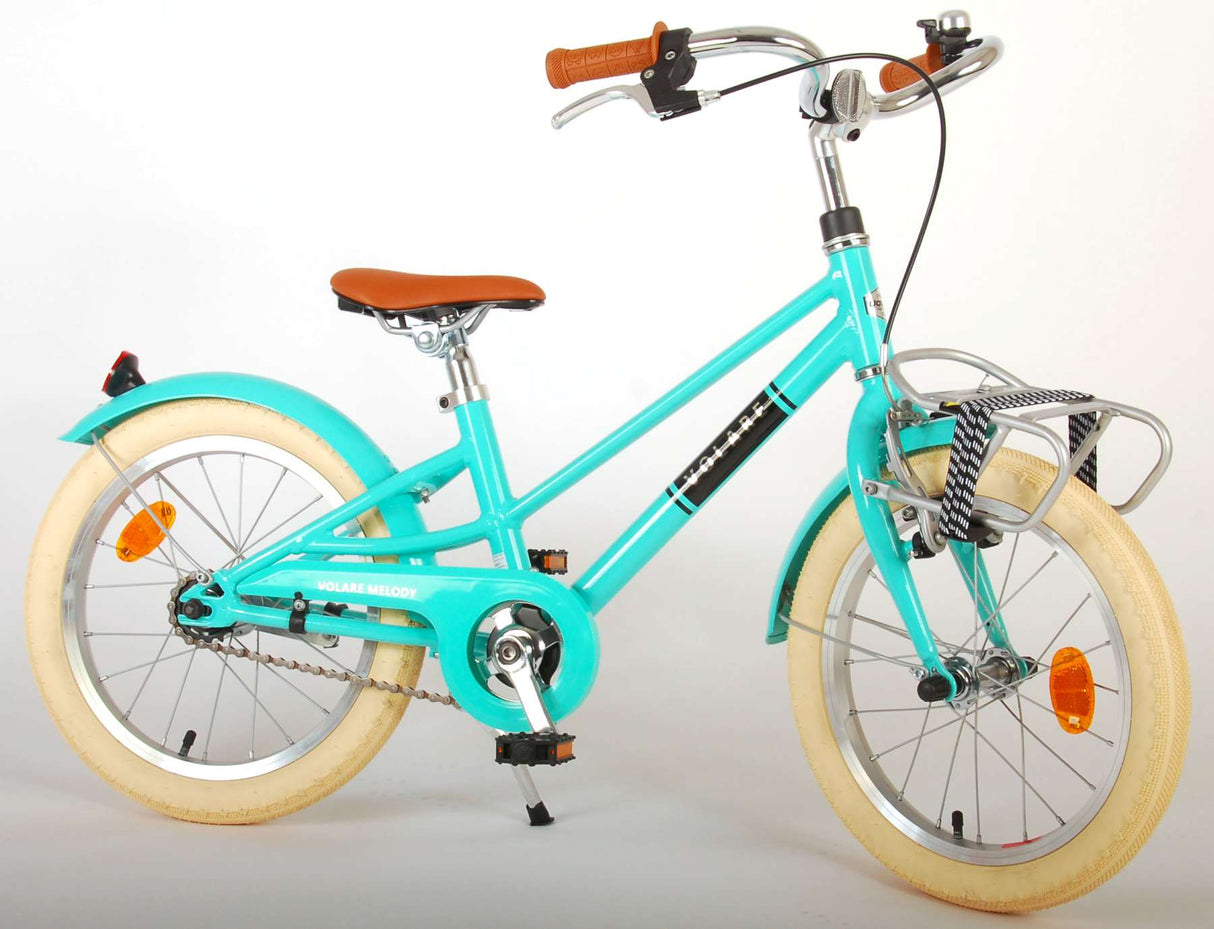Volare Melody Children's Bicycle - Girls - 16 pouces - Turquoise - Collection Prime