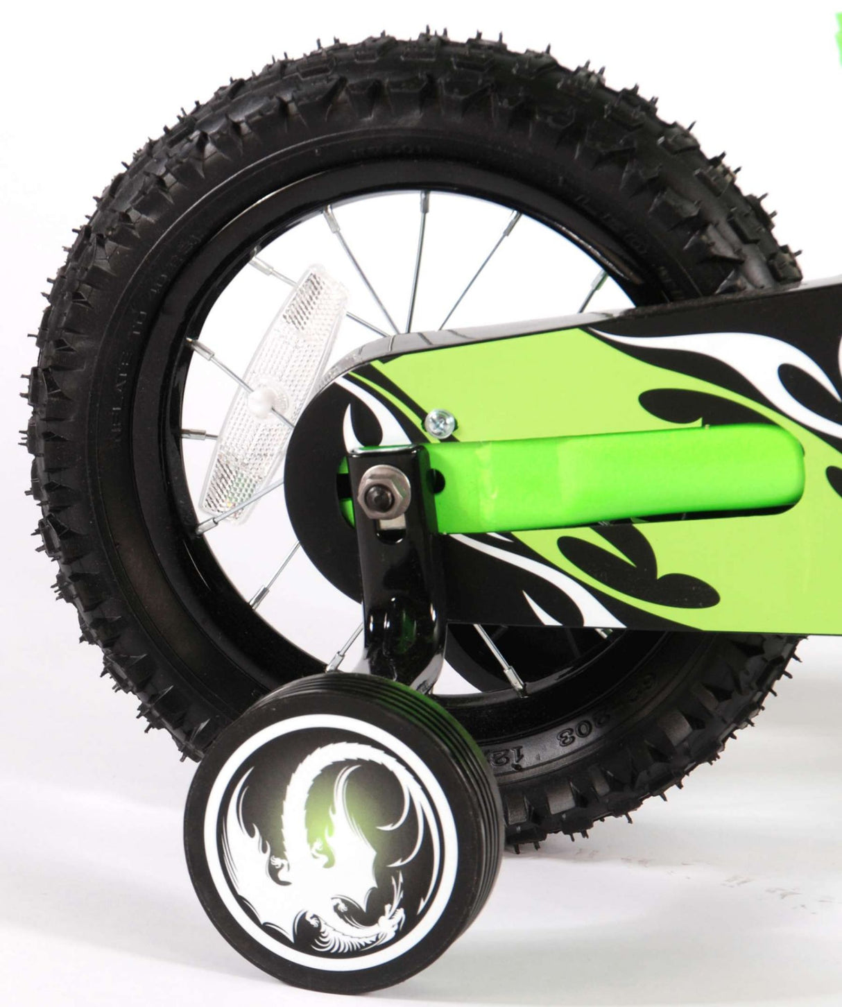 Volare Motorbike Children's Bike - Boys - 12 pouces - vert - 95% assemblé