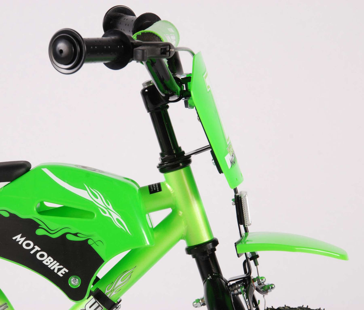 Volare Motorbike Children's Bike - Boys - 12 pouces - vert - 95% assemblé