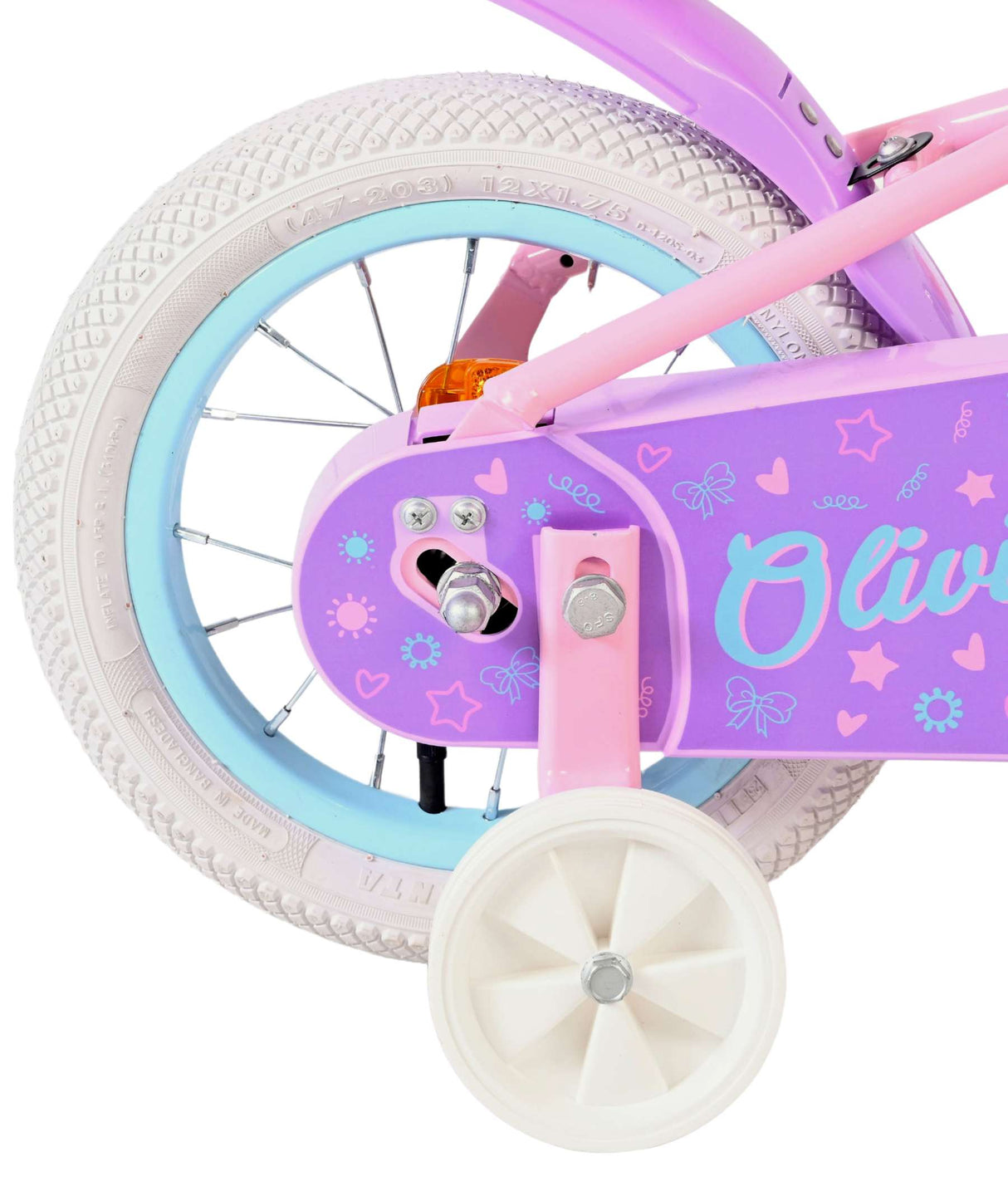 Vélo pour enfants Volare Olivia - filles - 12 pouces - rose