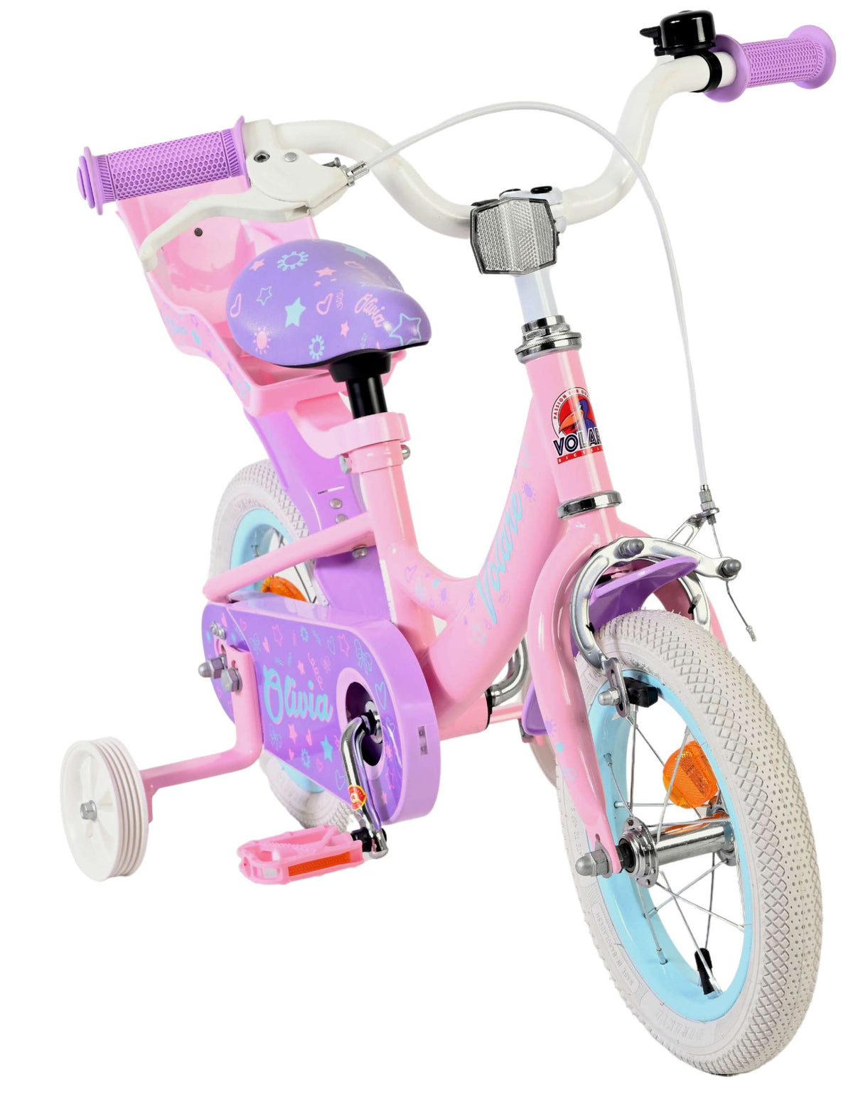 Vélo pour enfants Volare Olivia - filles - 12 pouces - rose