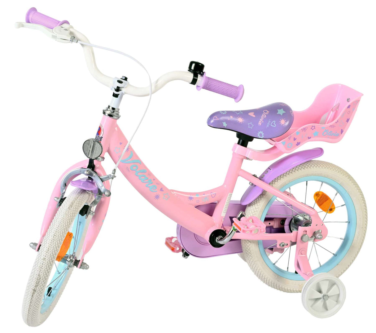 Vélo pour enfants Volare Olivia - filles - 14 pouces - rose